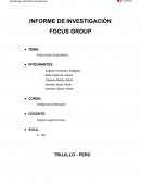 INFORME DE INVESTIGACIÓN FOCUS GROUP
