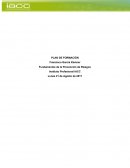 PLAN DE FORMACIÓN Fundamentos de la Prevención de Riesgos