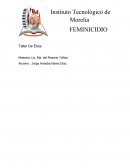 FEMINICIDIOS Taller De Ética