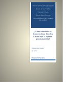 ¿Cómo consolidar la democracia en América Latina bajo el régimen presidencialista?