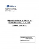 Implementación de un Método de Interacción Directa en el Aula: “Dominó Didáctico.”