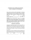 CONTRATO DE VIVIENDA DE ESTADIA, HASTA VENDER LA PROPIEDAD