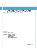 TP DISEÑO CURRICULAR Marco General para la Educación Inicial