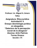 La definición de deontología jurídica