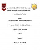 Concepto y fines de la administración pública