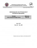 Administración de la producción. Árbol de decisiones