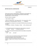 CUESTIONARIO METODOLOGIA DE LA INVESTIGACION