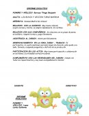 Muy buena relación, acepta normas y limites, se adapta rápidamente