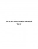 Pedro Pan Vs. La República Plurinacional de Nunca Jamás