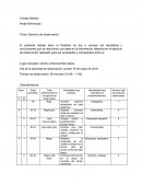 Tema: Ejercicio de observación.