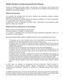 Metáfora Narrativa y la práctica descentrada pero influyente