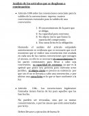 Análisis de los artículos que se desglosan a continuación