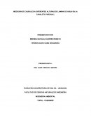 MEDICION DE CAUDALES A DIFERENTES ALTURAS DE LAMINA DE AGUA EN LA CANALETA PARSHALL