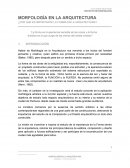 MORFOLOGÍA EN LA ARQUITECTURA ¿POR QUÉ ES IMPORTANTE LA FORMA EN LA ARQUITECTURA?