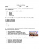 Prueba historia sexto