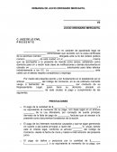 Modelo demanda ordinario mercantil