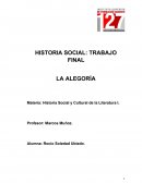 El Informe de Historia Social y Cultural de la Literatura: Alegoría
