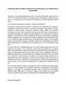 Funcion de los medios masivos de comunicacion y su influencia