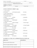 Examen de artes danza uno