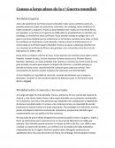 Cuales fueron las Causas a largo plazo de la 1° Guerra mundial: