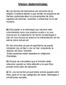 Catequesis. Vision determinista