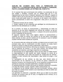 ANÁLISIS DEL ACUERDO FINAL PARA LA TERMINACIÓN DEL CONFLICTO Y LA CONSTRUCCIÓN DE UNA PAZ ESTABLE Y DURADERA