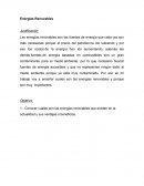 Energias renovables. Tipos de energías renovables