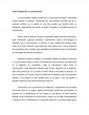 Tema: Ensayo S8. La comunicación.