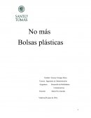 Uso de bolsas plasticas
