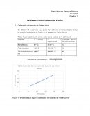 Practica 1 DETERMINACION DEL PUNTO DE FUSIÓN Calibración del aparato de Fisher-Johns