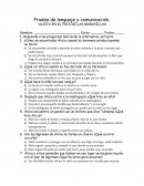 Prueba de lenguaje y comunicación. “ALICIA EN EL PAIS DE LAS MARAVILLAS