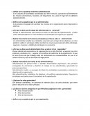 Cuestionario de Administracion basica