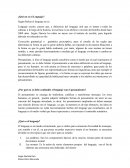 ¿Qué no es el Lenguaje? Según Perkin