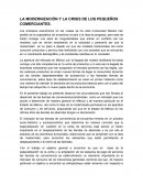 LA MODERNIZACIÓN Y LA CRISIS DE LOS PEQUEÑOS COMERCIANTES