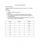 Actividad integradora Resumen algebraico