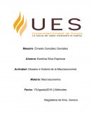 Historia de la Macroeconomía Glosario e Historia de la Macroeconomía