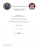 Evolución del transporte público en base a la evaluación del servicio