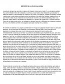 REPORTE DE LA PELICULA AGORA