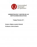 Administración y gestión de las instituciones educativas