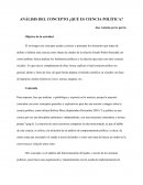 ANÁLISIS DEL CONCEPTO ¿QUÉ ES CIENCIA POLÍTICA?