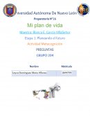 Actividad Metacognición Planeando el futuro