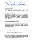 Dispositivo de Seguridad para Niños con Discapacidad (D.S.N.D)