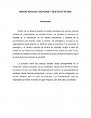 CIENCIAS SOCIALES: DISCIPLINAS Y OBJETOS DE ESTUDIO