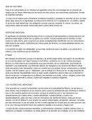 QUE ES CULTURA? IDENTIDAD NACIONAL