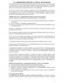 LA ADMINISTRACION DEL CAPITAL DE TRABAJO