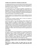 Análisis de los elementos verticales de producción