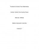 Apreciación a las artes Evidencia 1