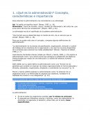 ¿Qué es la administración? Concepto, características e importancia