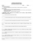 Prueba de comprensión lectora “Santa María de las flores negras”