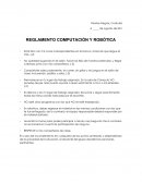 REGLAMENTO COMPUTACIÓN Y ROBÓTICA